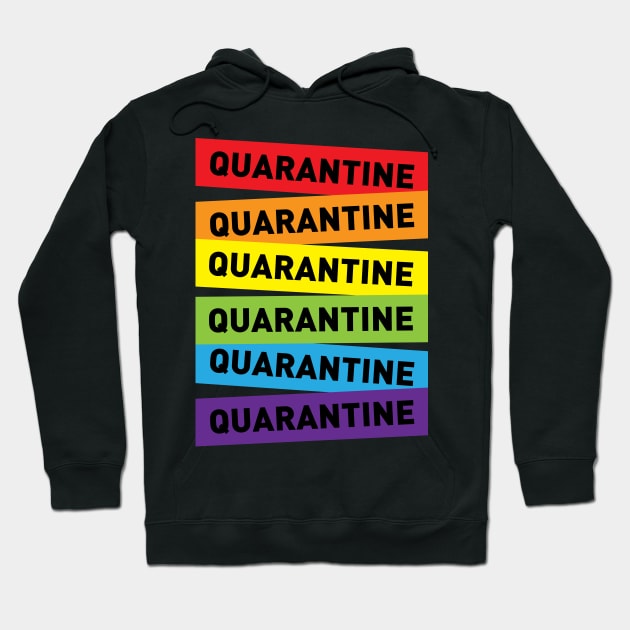 Quarantine Rainbow Hoodie by chawlie